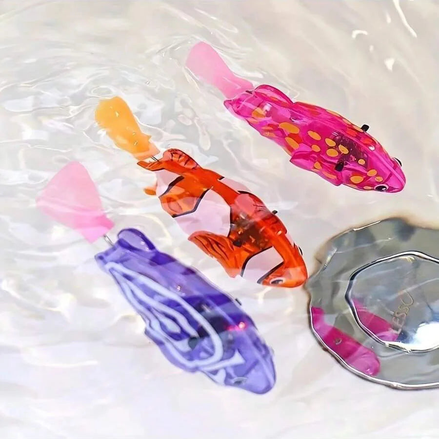 Future Interactive Robotic Clownfish: LED Swimming Toy for Kids, Cats, and Home Decor
