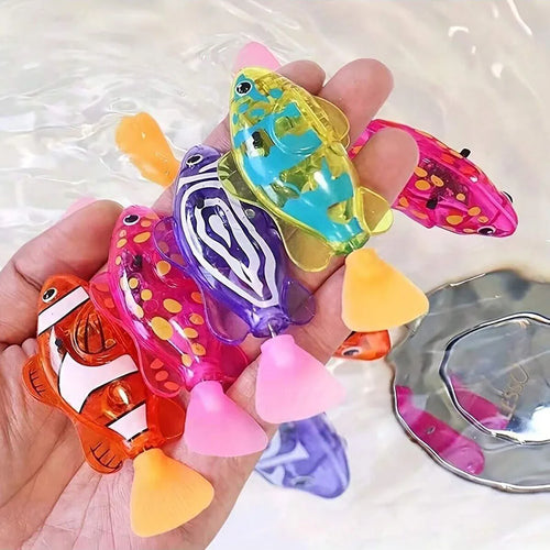 Future Interactive Robotic Clownfish: LED Swimming Toy for Kids, Cats, and Home Decor